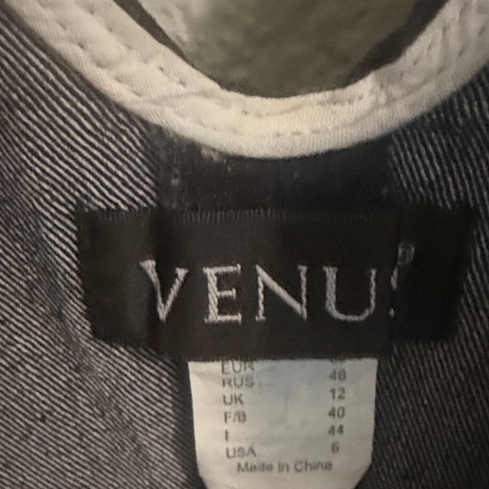 VENUS Dark Blue Denim Mini Dress - Picture 2 of 4